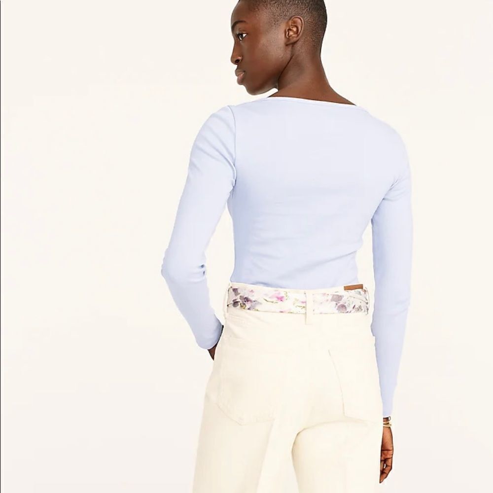 NWT- J Crew Scoopneck long-sleeve T-shirt Size Medium and Large‎